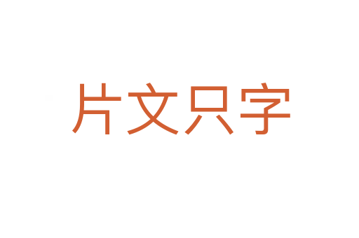 片文只字